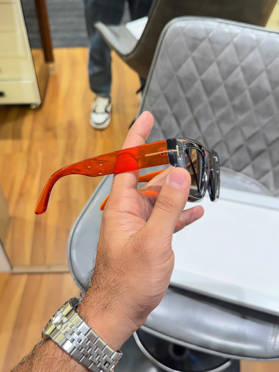 tomford 4184 grey orange black