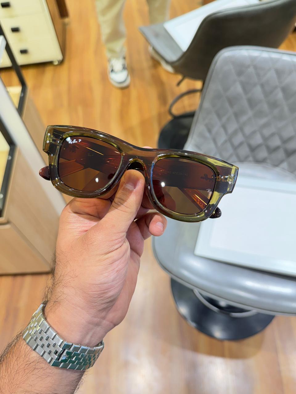 rayban 4940 puffer olive tiger green