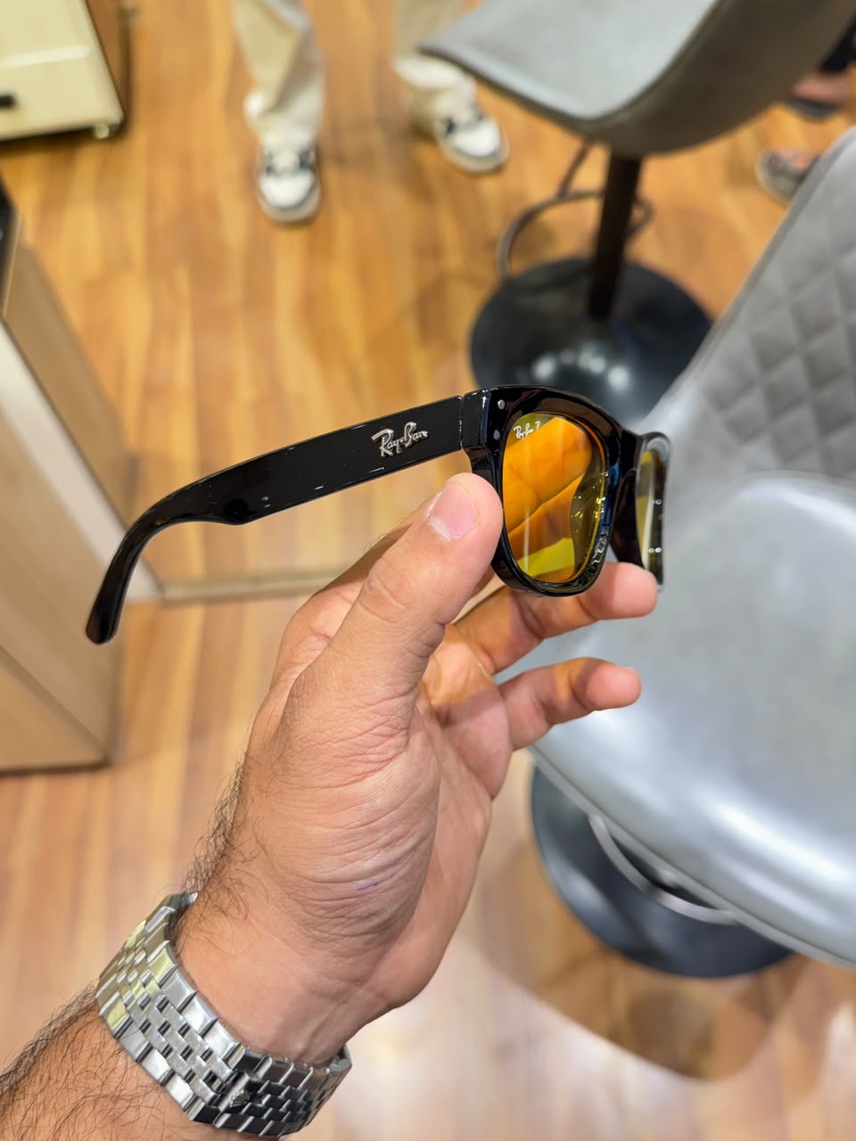 rayban 0502 black yellow