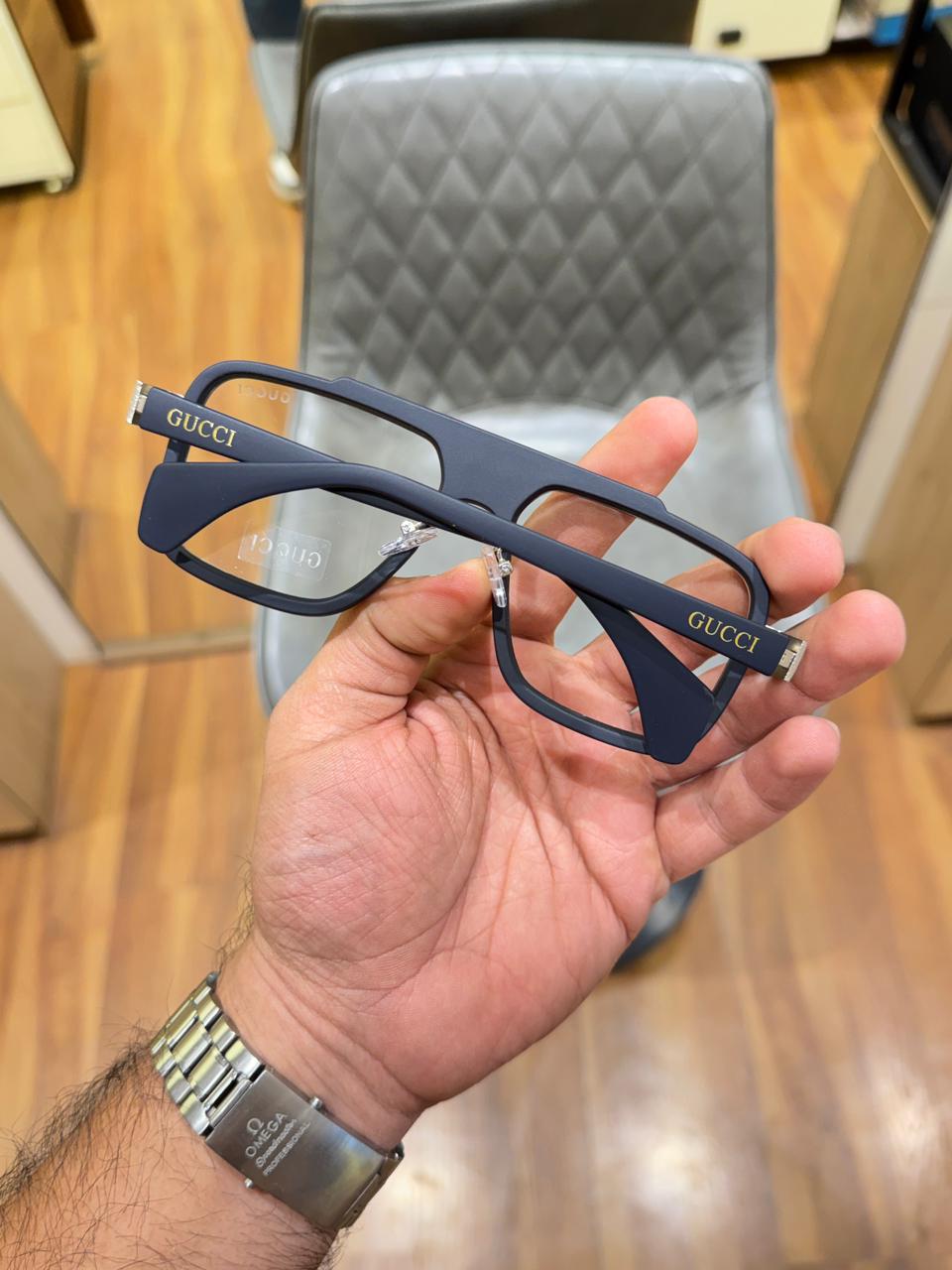 gucci 1295 silver plano