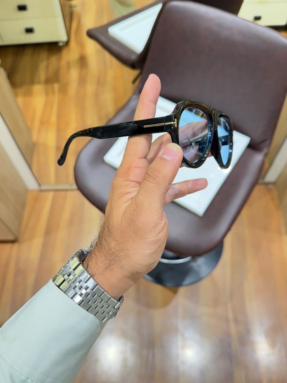 tomford aviator black blue candy