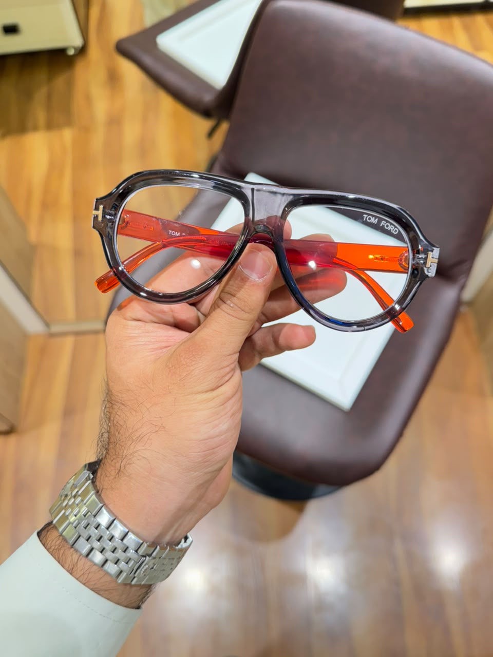 tomford 299 grey orange plano VINTAGE EDITION