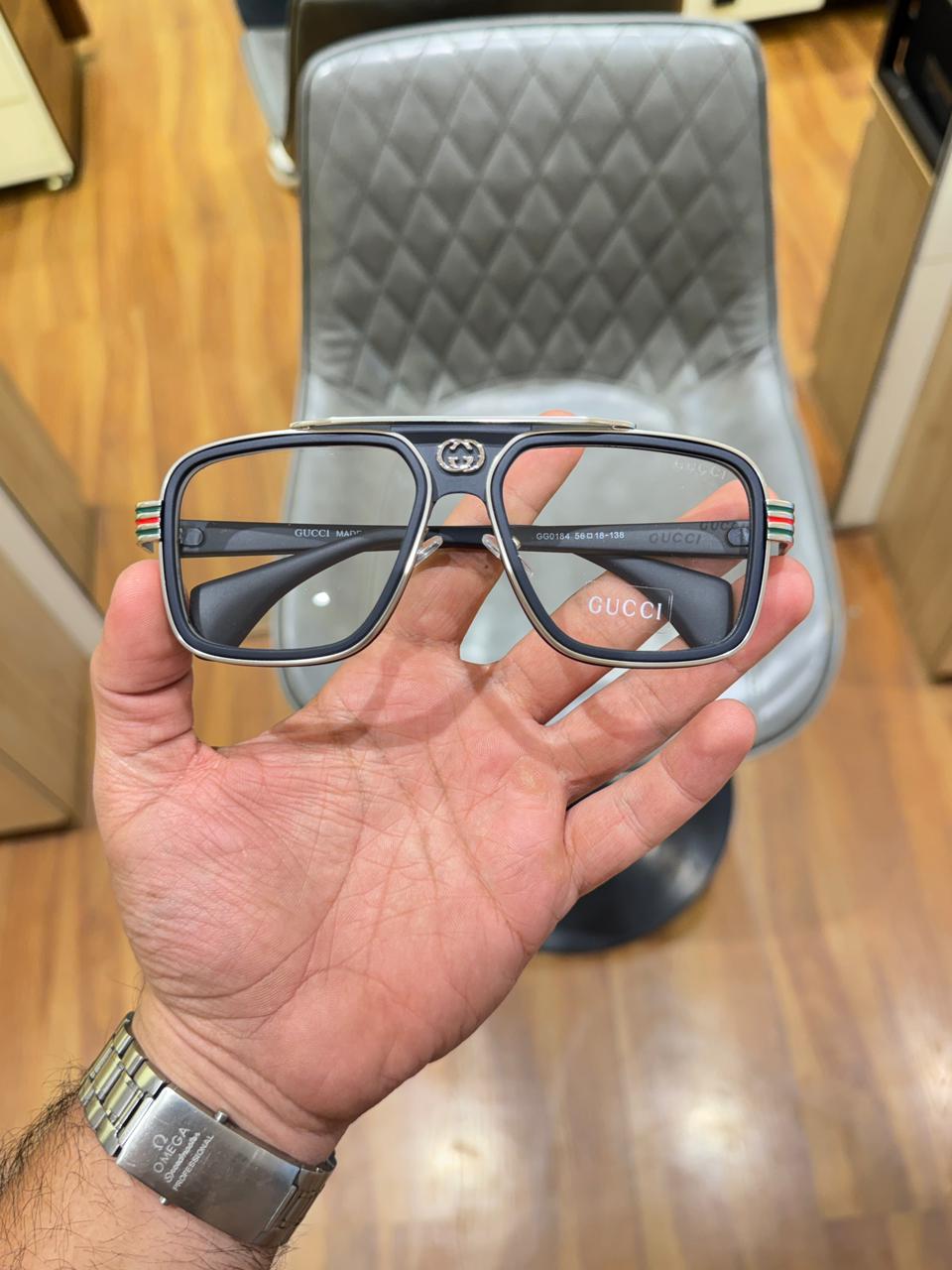 gucci 1295 silver plano