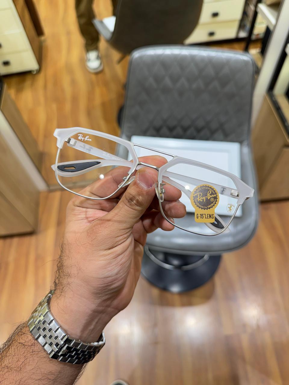 RAY_BAN 04 white plano