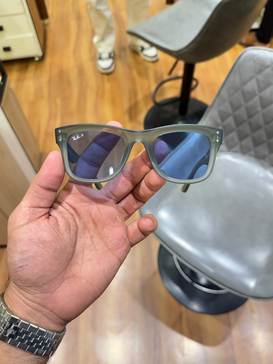Rayban 0502 matt green blue
