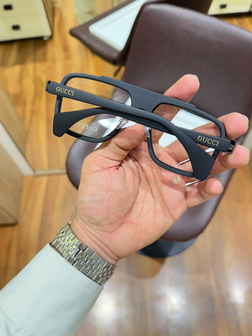 gucci 1295 black plano