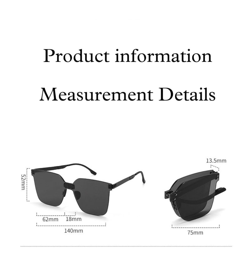 Exclusive Unisex Foldable Stylish Lifestyle Black Brown Sunglasses