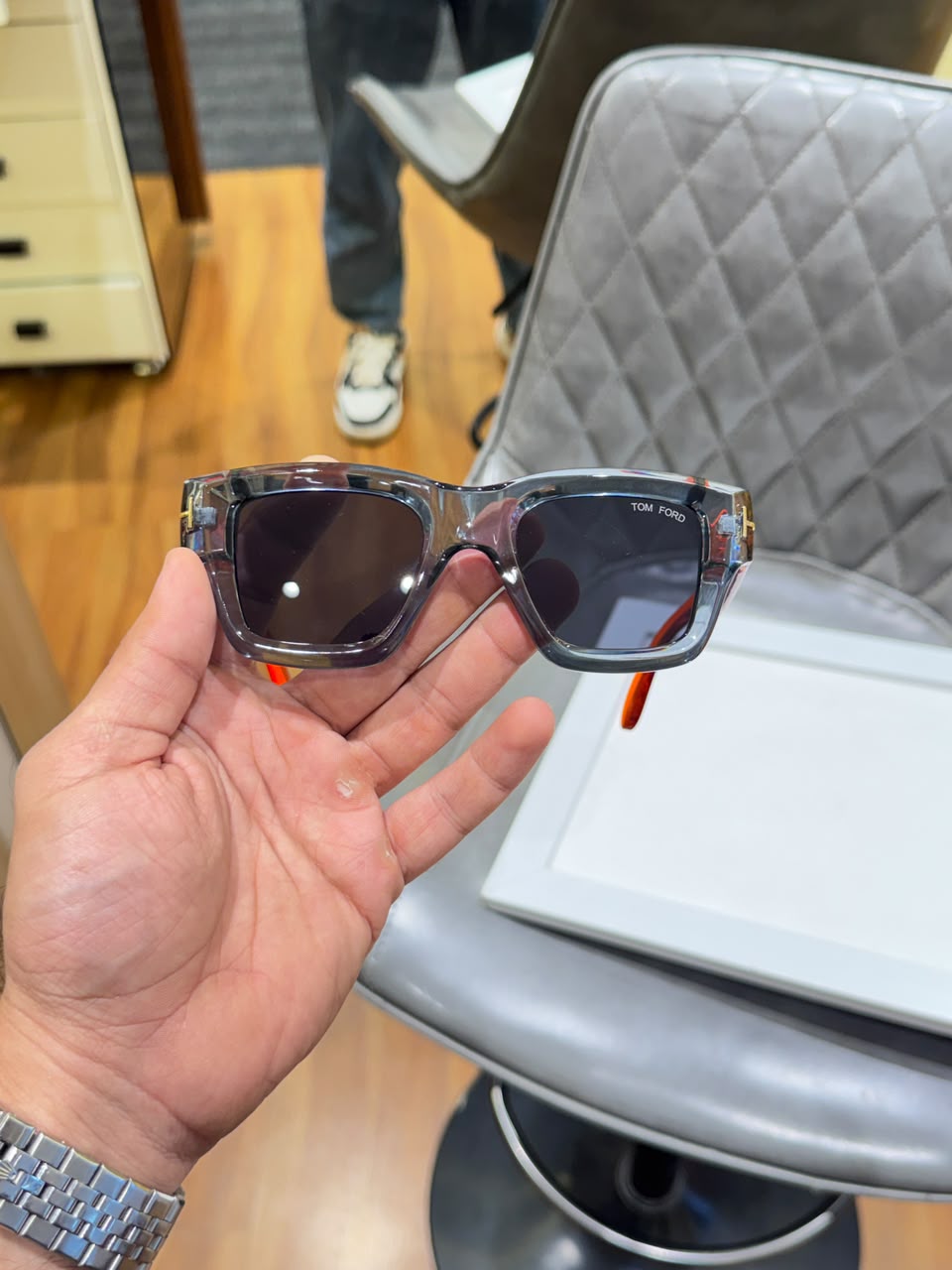 tomford 4184 grey orange black