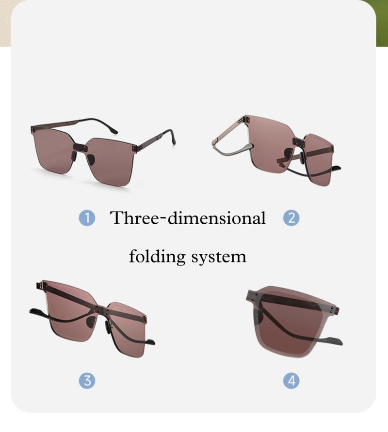 Exclusive Unisex Foldable Stylish Lifestyle Black Brown Sunglasses