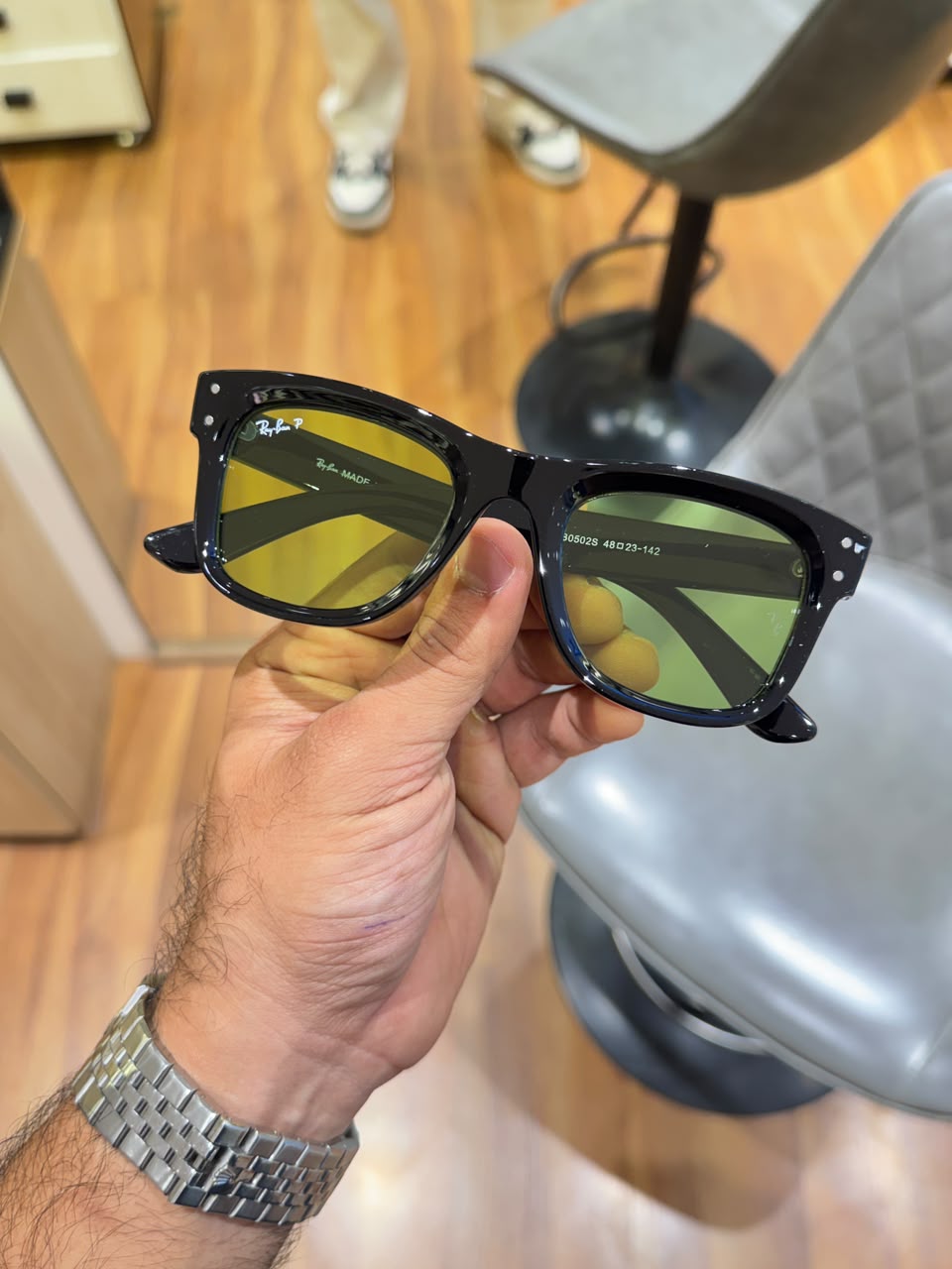 rayban 0502 black green candy