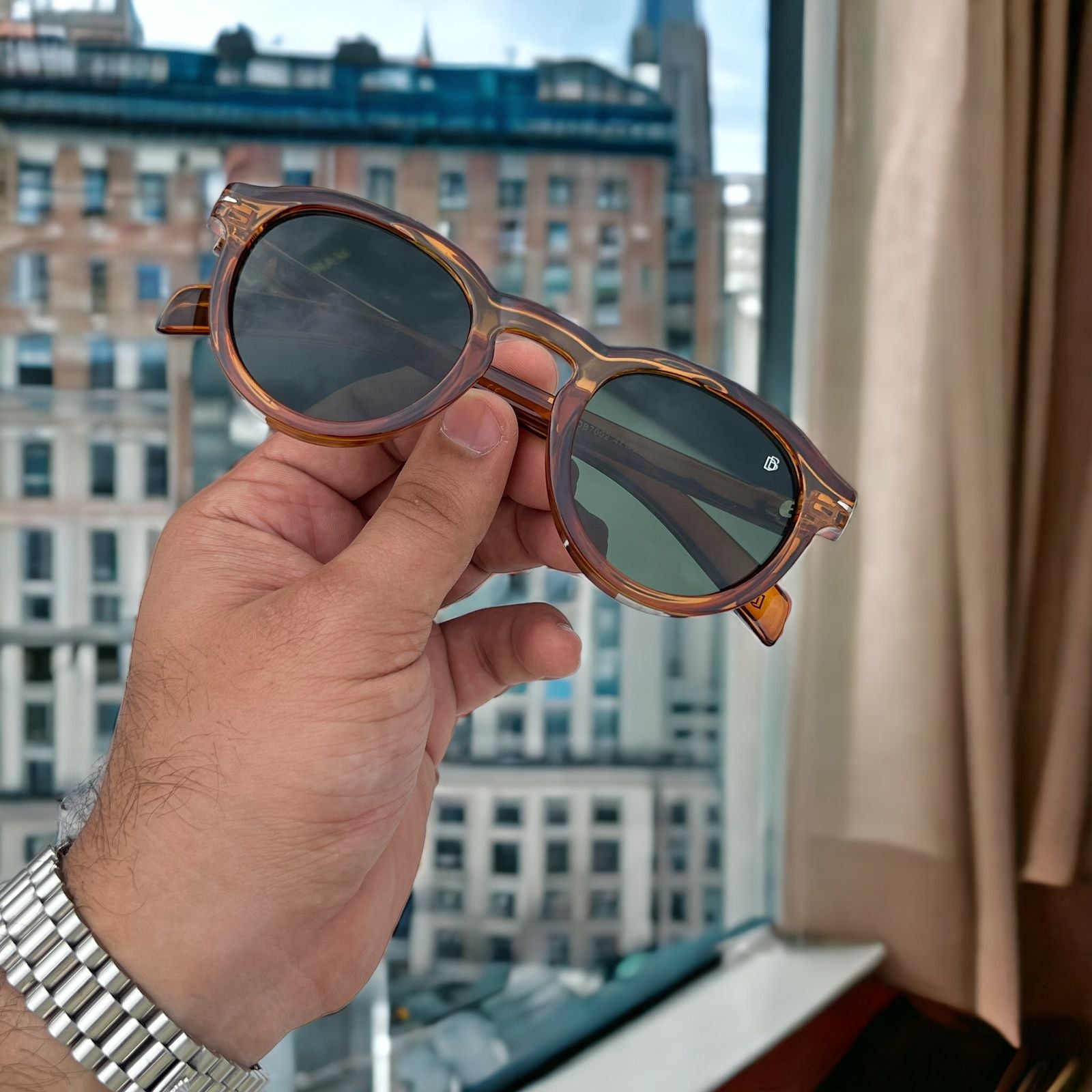 david beckham round brown green