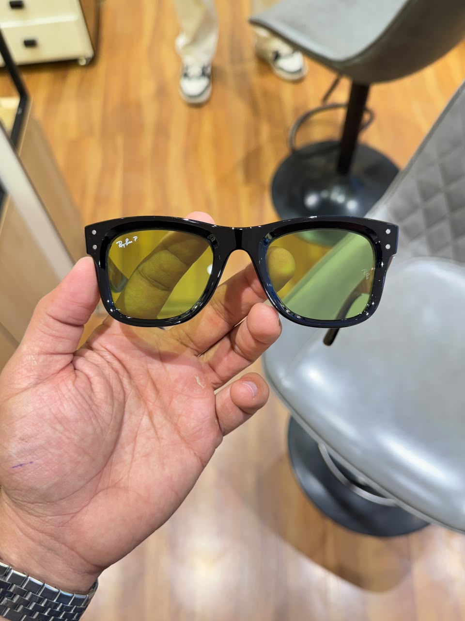 rayban 0502 black green candy