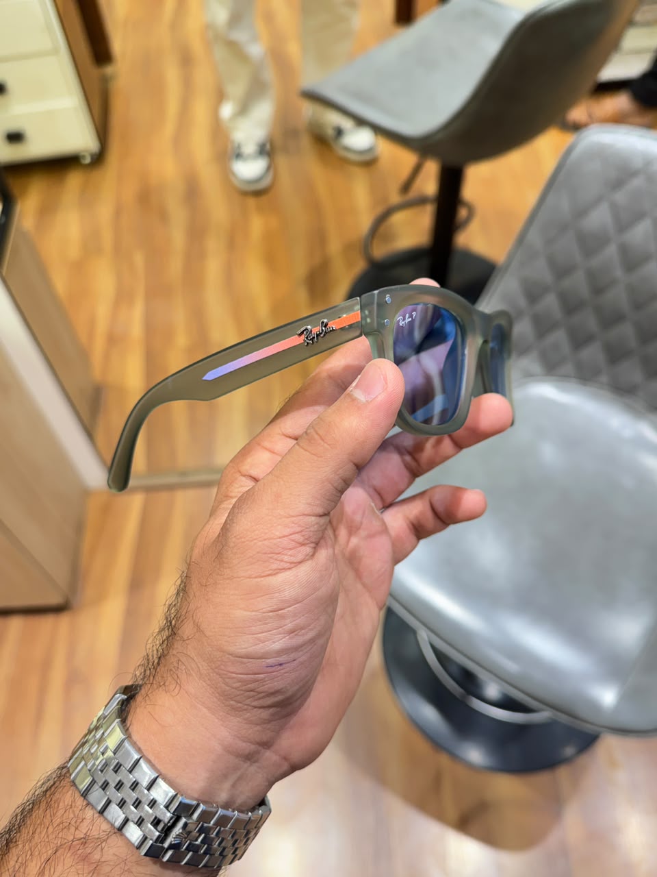 Rayban 0502 matt green blue