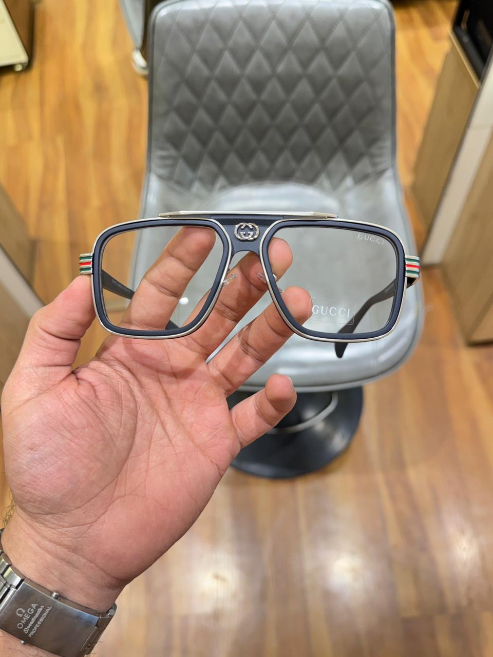 gucci 1295 silver plano