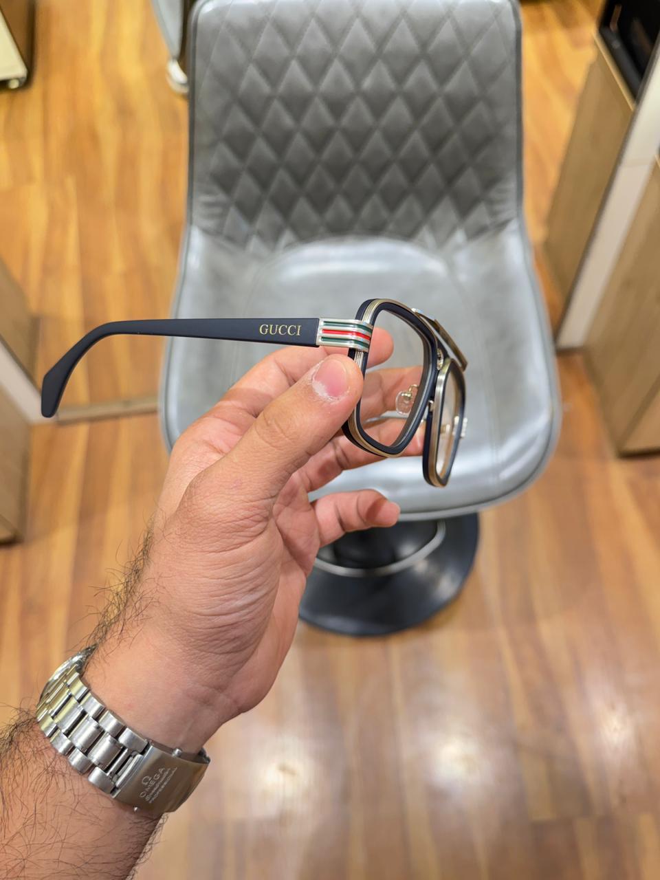 gucci 1295 silver plano