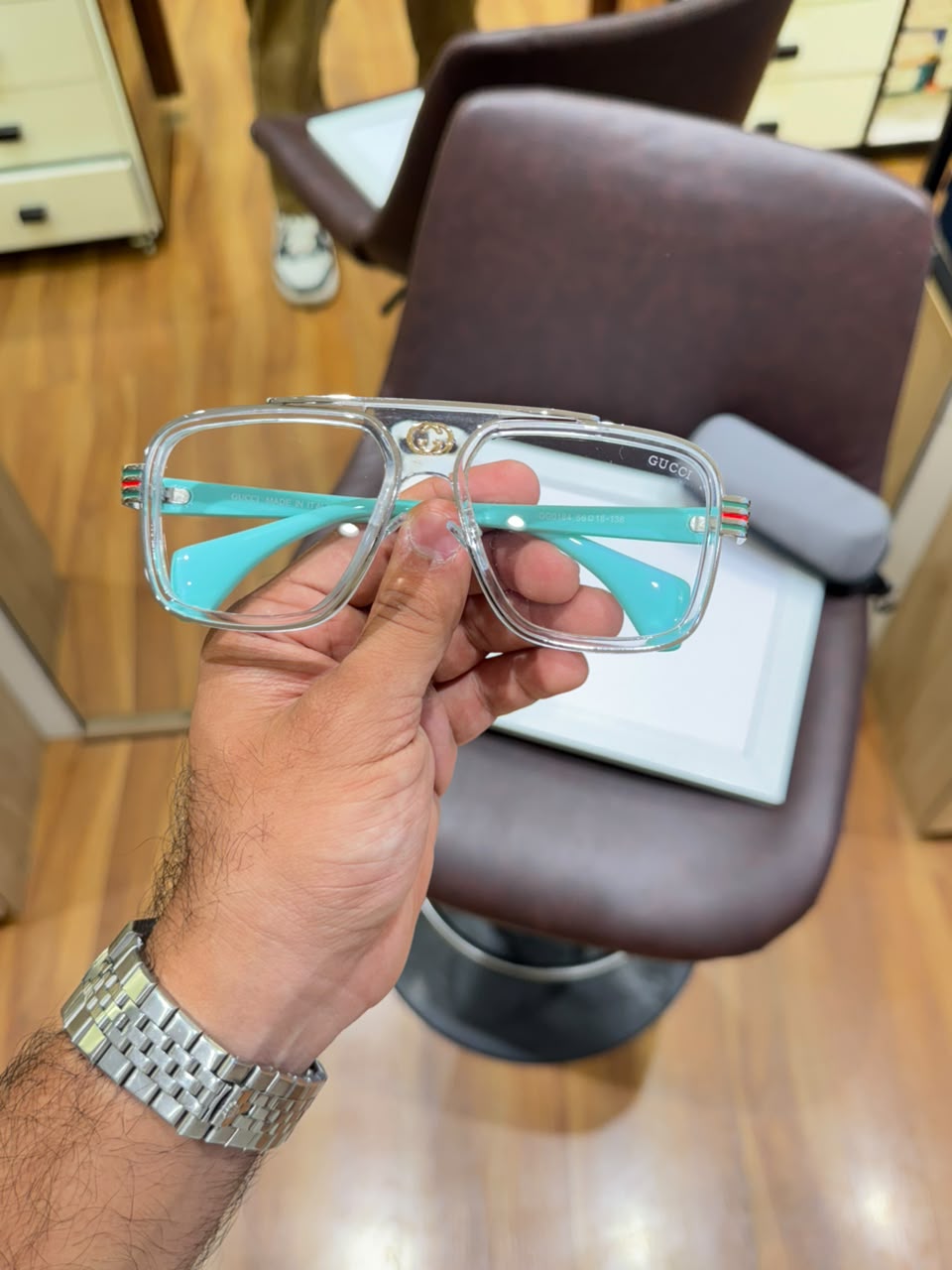 Gucci 1295 transparent Tiffany